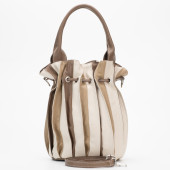 Geanta dama piele naturala multicolora DiAmanti Olivia nuante Bej